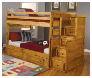 Hill Full Over Full Bunk Bed with Under-Bed Storage