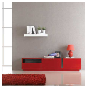 TV027 RED HIGH GLOSS TV STAND by J&M Furniture