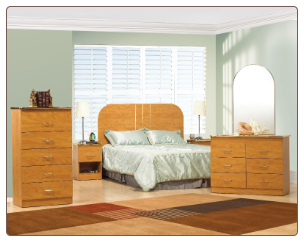 World Imports 1926 Arched Complete Bedroom Set