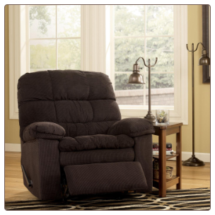 Hustle - Chocolate Contemporary Rocker Recliner by Signature Design by Ashley
