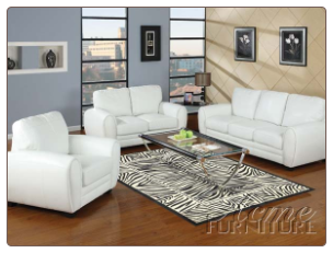 Amber White  Living Room  Set Acme 15225
