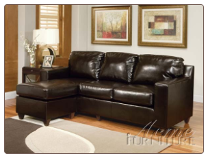 Acme Furniture Living Room PU Reversible Sectional Set 15913 SET