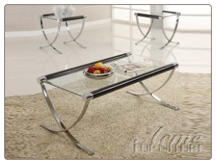 Acme Furniture Living Room Glass Top Occasional Table Set 18420 SET