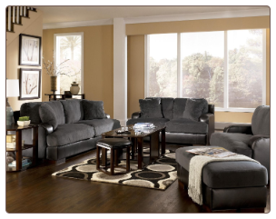 Farris - Pewter Living Room Set by Ashley Furniture
