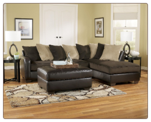 Vivanne - Chocolate Contemporary Sectional Sofa Set  by Ashley Furniture