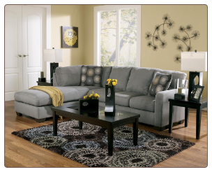 Zella - Charcoal  Sectional Set by Ashley Furniture