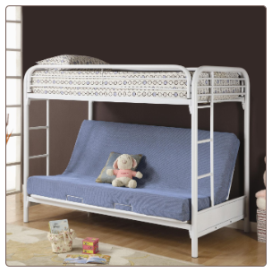 Fordham Twin Over Full Futon Metal Bunk Bed by Coaster
