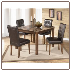 Theo 5 Piece Square Table Set with 4 Chairs by Signature Design by Ashley