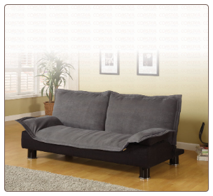 Casual Convertible Sofa Bed in Gray - Coaster Co.