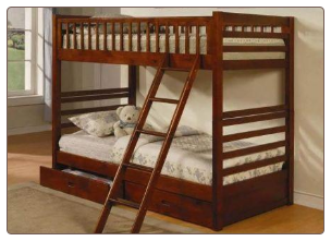Vincent Twin Over Twin Bunk Bed - Coaster 460193