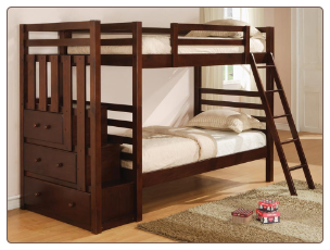 Bunks Twin Over Twin Bunk Bed by Coaster