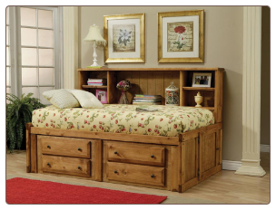 Wrangle Hill Twin Bookcase Bed with Under-Bed Storage by Coaster