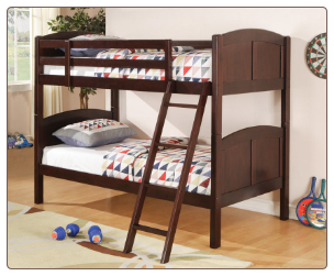 Cappuccino Twin Over Twin Bunk Bed - Coaster 460213