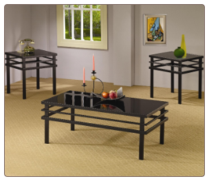 3 Piece Occasional Table Sets Modern Coffee Table and End Table Set by Coaster