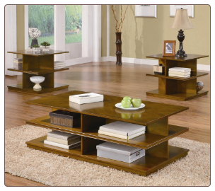 Casual 3 Piece Tiered Occasional Table Set