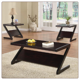 3 Piece Contemporary Occasional Table Set