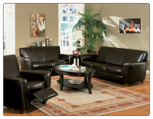 Bycast Leather Living Room Set, from Havana Collection by Coaster Furniture