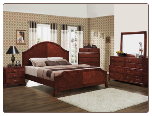 6 Piece Gohman Bedroom Set in Antique Cherry Finish by Coaster - 201671