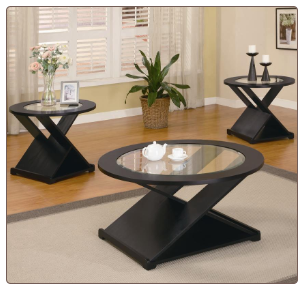 3 Piece Round Occasional Table Set by Coaster