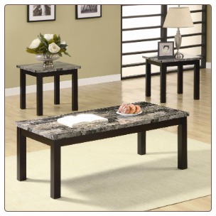 3 Piece Occasional Table Sets 3 Piece Coffee Table and End Table Set by Coaster
