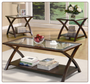 3 Piece Occasional Table Sets Coffee and End Table Set by Coaster