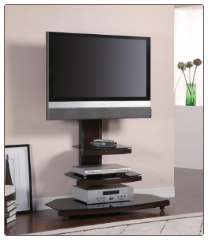 Audrey TV Stand in Gunmetal Finish - Coaster