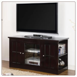 Fullerton Transitional Media Console with Glass Door by Coaster