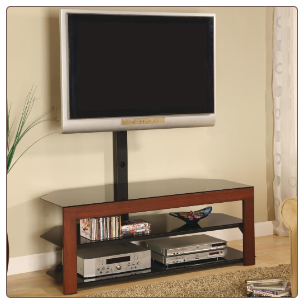 TV Stands Casual Contemporary Media Console with Bracket by Coaster