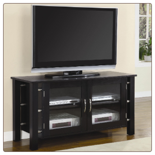 TV Stands Contemporary Media Console with Doors by Coaster