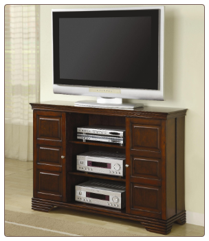 TV Stands Classic Media Console with Doors and Shelves by Coaster