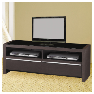 TV Stands Contemporary Media Console with Shelves and Drawers by Coaster