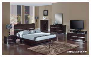 Aurora Platform Bedroom Set - Wenge - Global Furniture