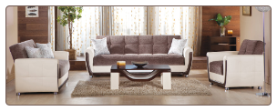 Vella 3 Pcs Living Room Set in Jennefer Brown (Sofa, Loveseat and Chair) - Sunset Furniture-Istikbal