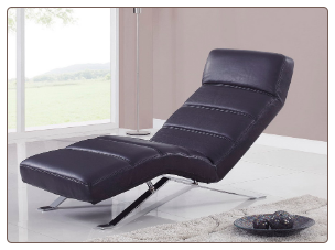 F05 Relax Chaise - Black - Global Furniture