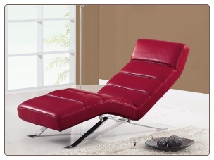 F05 Relax Chaise - Red - Global Furniture