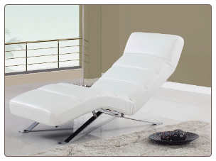 F05 Relax Chaise - White- Global Furniture