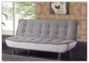JF65 Sofa Bed - Grey/White - Global Furniture