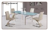 88DT+88DC-BIEGE Dinning Table + 4 Chairs