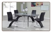88DT+88DC-SILVER Dinning Table + 4 Chairs