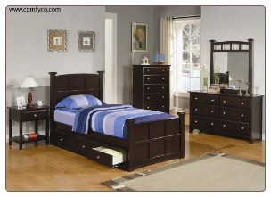 McKenzie Bedroom Collection in Rich Cappuccino Finish by Coaster - 400751