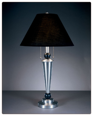 Famous Brand Lamps | Cynthia Set of 2 Table Lamps Nickel and Brass L409294by Signature Design by Ashley