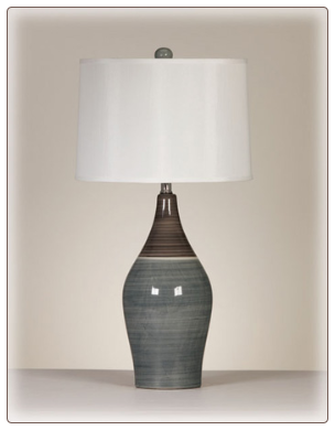 Signature Design by Ashley - Table Lamp in Multi Gray(Set of 2)