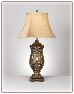 Famous Brand Lamps | Set of 2 Katarina Table Lamps Brass L511934by Signature Design by Ashley