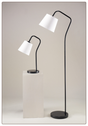 LAMPS - CONTEMPORARY SET OF 2 PEMBA METAL LAMPS BY SIGNATURE DESIGN BY ASHLEY