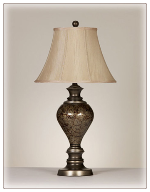 Famous Brand Lamps | Set of 2 Nitzana Table Lamps Antique Silver L521904 by Signature Design by Ashley