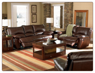 lifford Double Reclining Living Room Set in Brown Leather by Coaster - 600281S