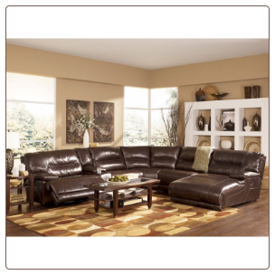 Exhilaration Chocolate Power Reclining Sectional Signature Design by Ashley Furniture