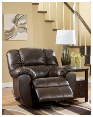 Dylan DuraBlend - Espresso Bonded Leather Match Rocker Recliner by Signature Design by Ashley