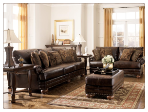 DuraBlend - Antique  Living Room Set Signature Design by Ashley Furniture