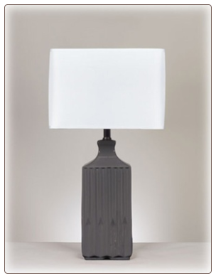 Lamps - Contemporary Quilla Ceramic Table Lamp by Signature Design by Ashley